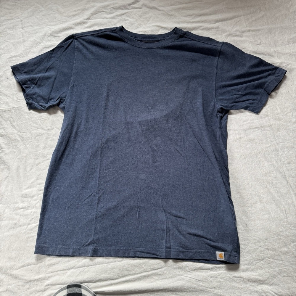 Carhartt Men'S Large Short Sleeve T-Shirt - Navy Blue